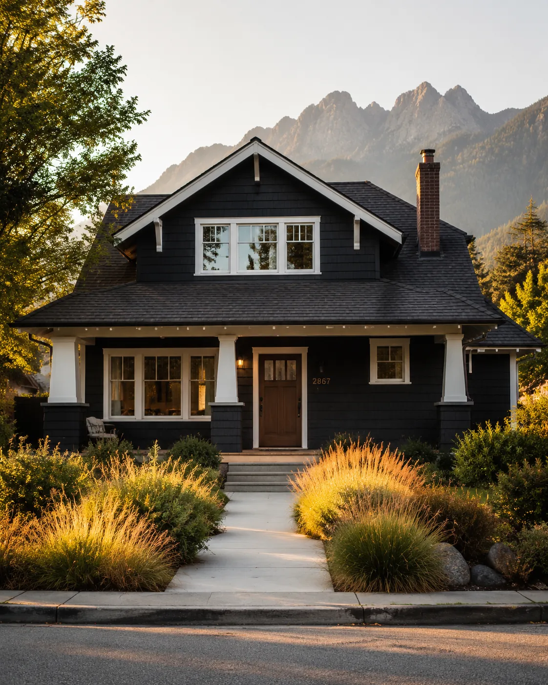 Edgemont Whole-Home — exterior at golden hour.